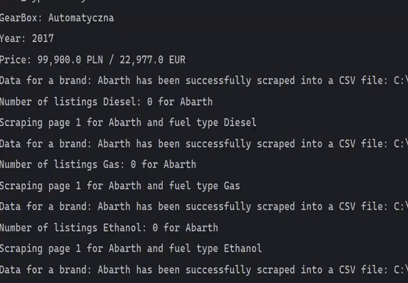 Checking for Existing Data by Fuel Type